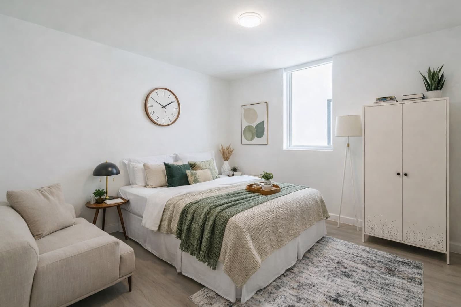 Private bedroom in a four-bedroom apartment at Capitol Living, Downtown Austin