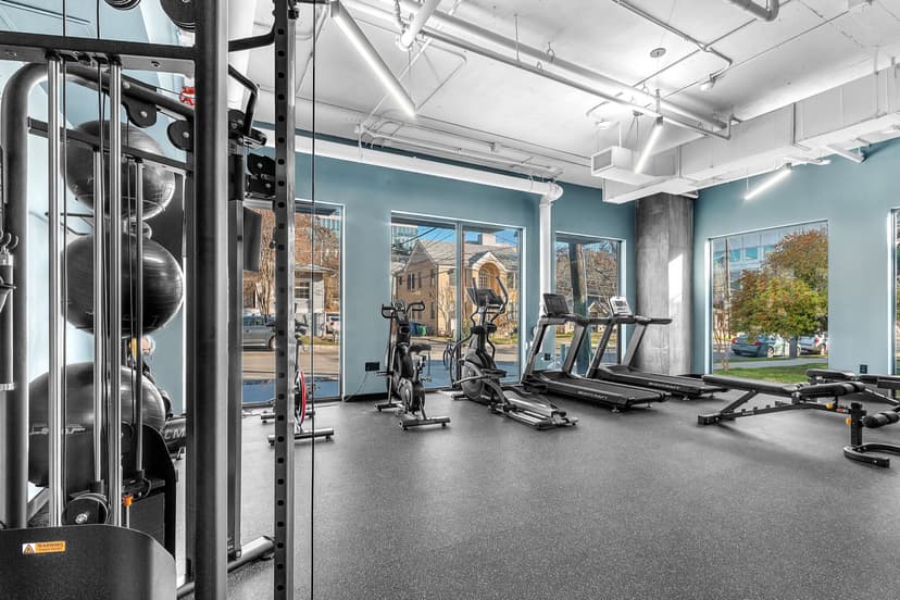 Fitness center with cardio equipment
