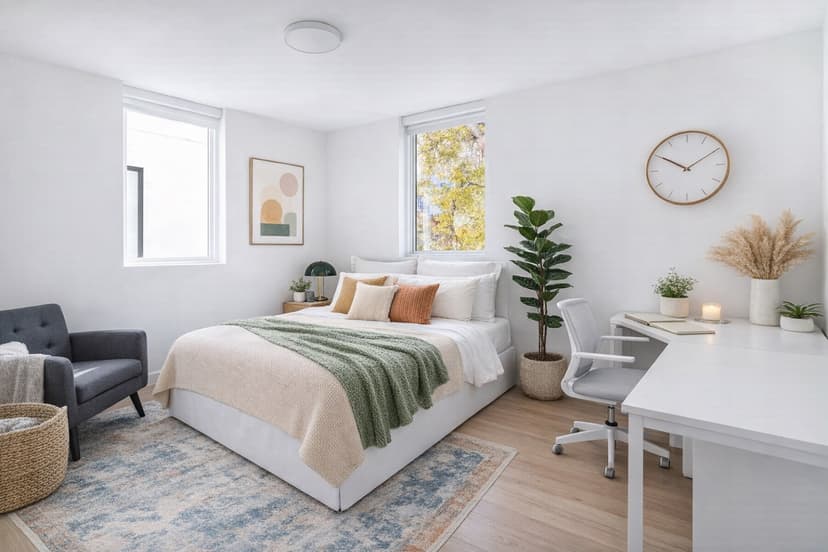 Furnished bedroom suite