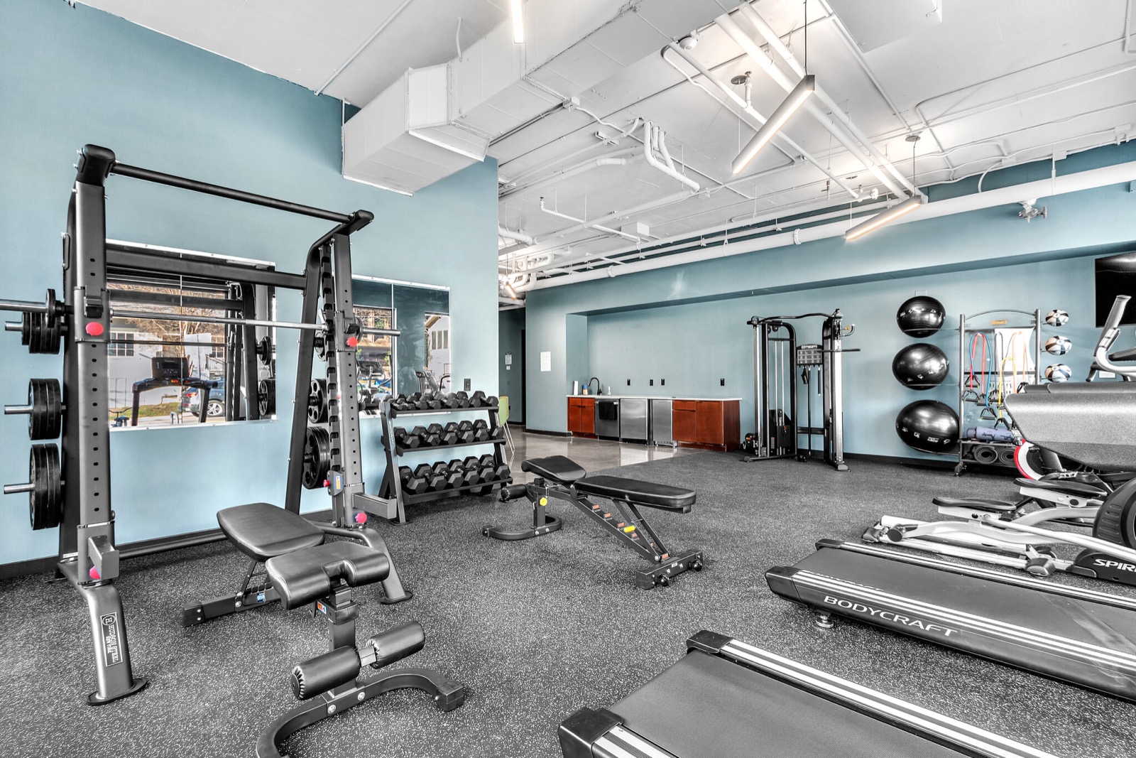 Fitness center at Capitol Living